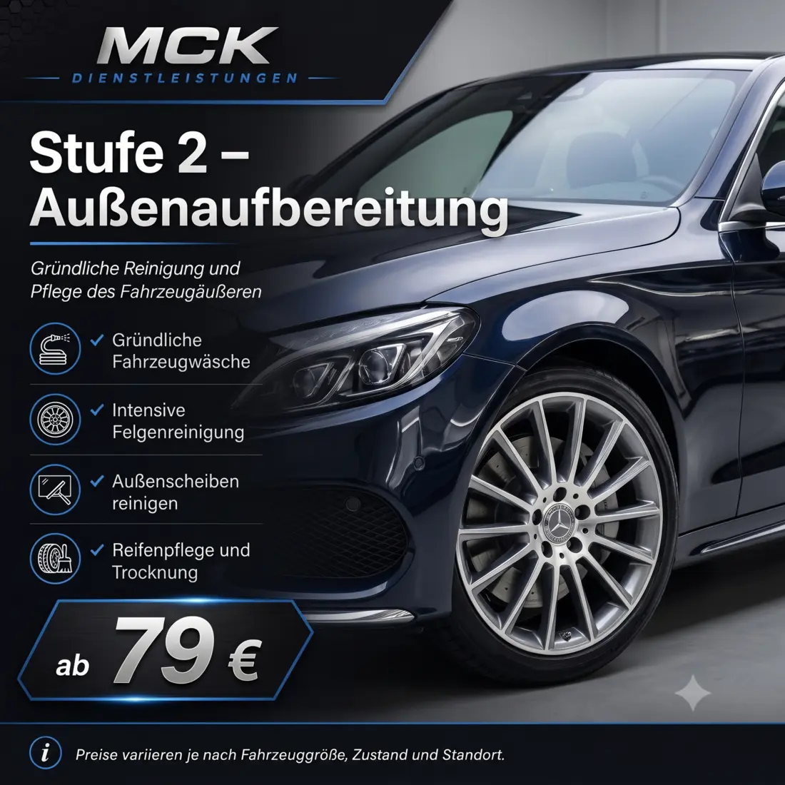 Stufe 02: Außenaufbereitung, ab 79 €